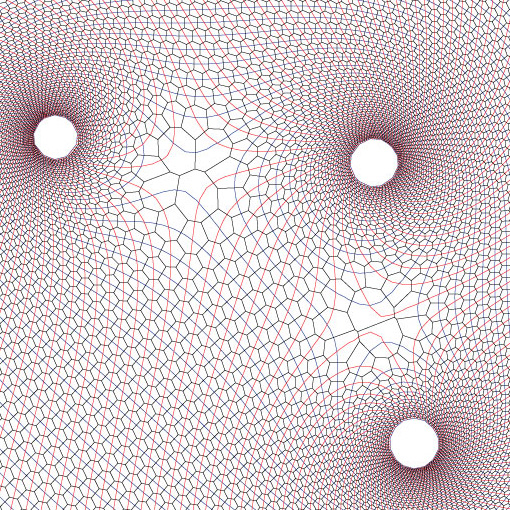 combining Voronoi with Field Lines